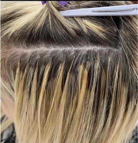 Cabelo longo e liso após aplicação de microcápsulas de queratina