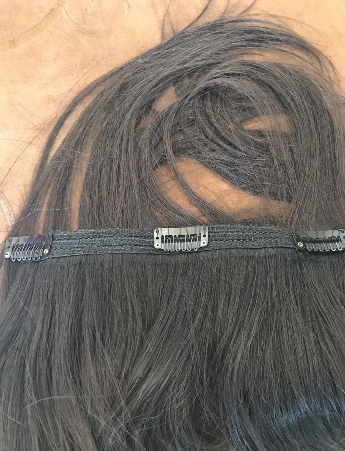 Tela de mega hair tic tac com presilhas